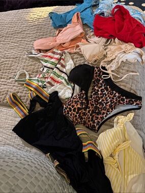 Variety of swimsuits. Size small